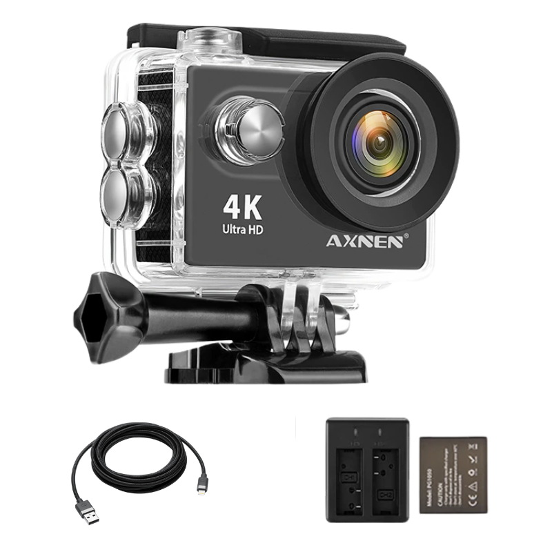 Câmera de Ação Profissional Portátil 4K Ultra HD 60FPS - Estilo Go Pro - oi@lojaslovic.com