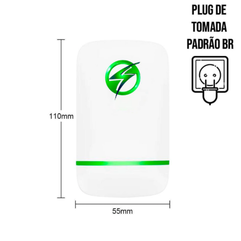 Economizador de Energia Elétrica Com Estabilizador de Tensão Bi-volt - oi@lojaslovic.com