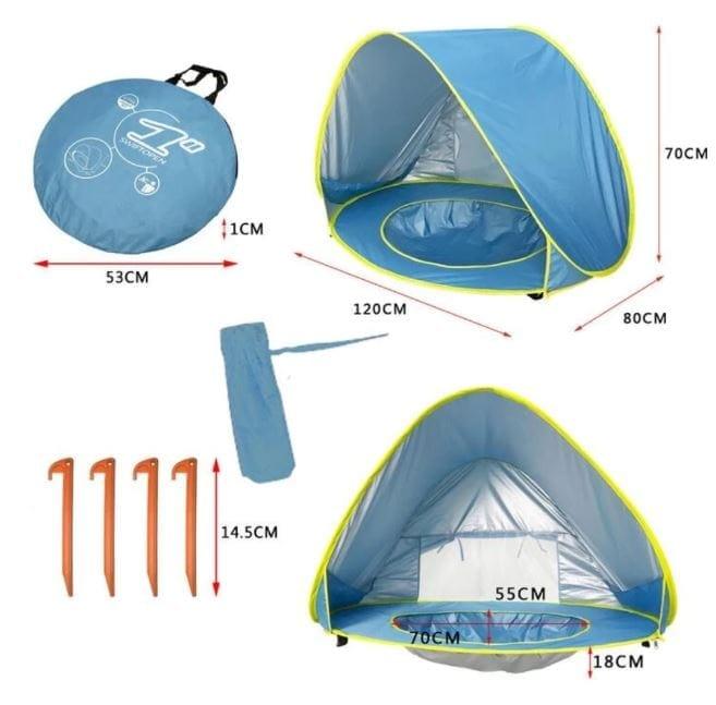 Barraca Bebê com Proteção UV - Tenda Kids - oi@lojaslovic.com